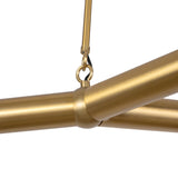 Roswell 3 Light LED Pendant 52", Brushed Brass
