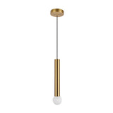 Roswell LED Pendant 5", Brushed Brass