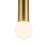 Roswell LED Pendant 5", Brushed Brass