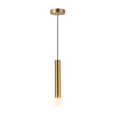 Roswell LED Pendant 5", Brushed Brass