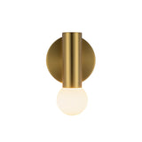 Roswell 1 Light LED Wall Sconce 8", Brushed Brass