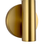 Roswell 1 Light LED Wall Sconce 8", Brushed Brass