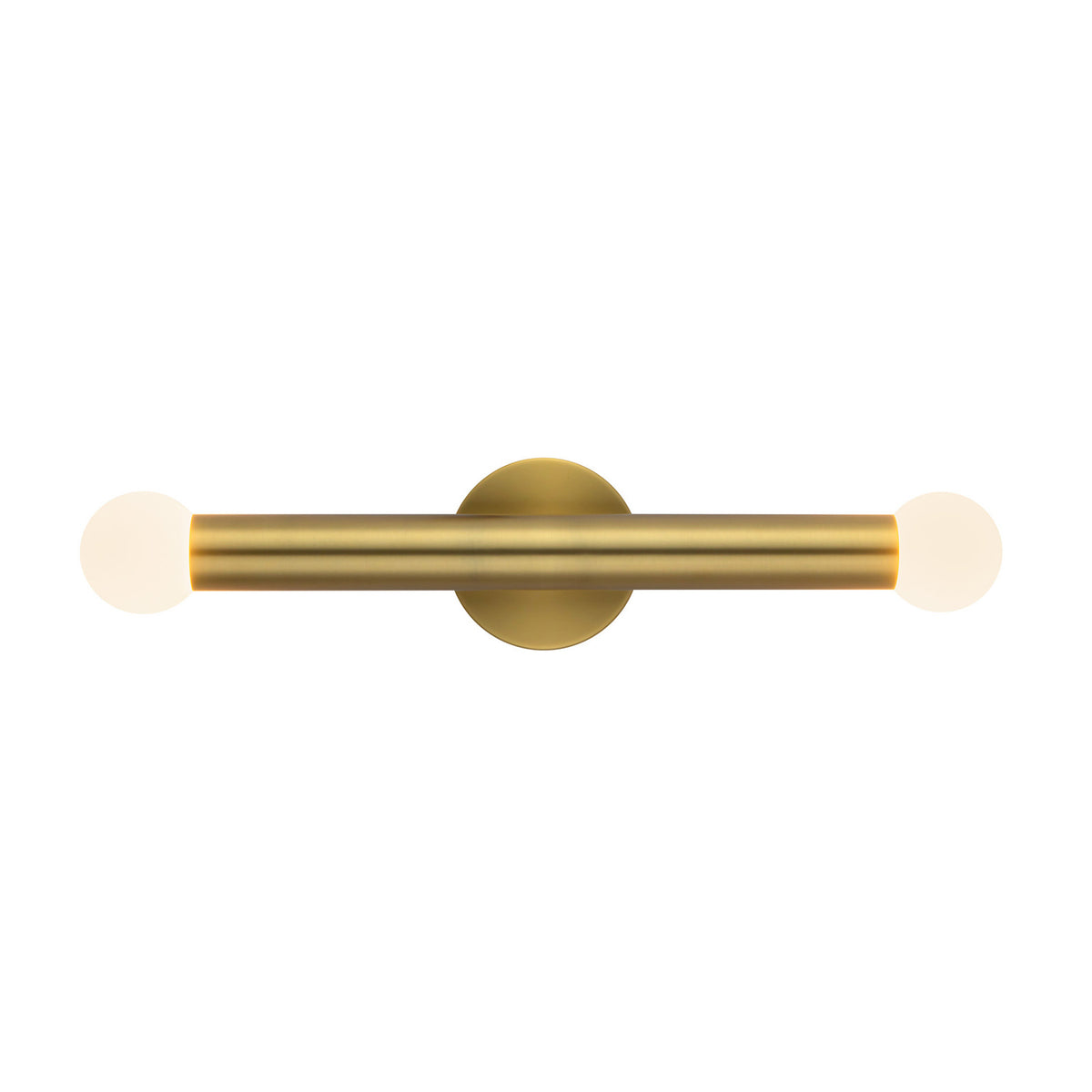Roswell 2 Light LED Wall Sconce 24", Brushed Brass