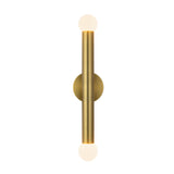 Roswell 2 Light LED Wall Sconce 24", Brushed Brass
