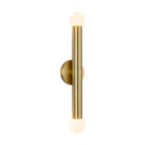 Roswell 2 Light LED Wall Sconce 24", Brushed Brass