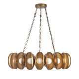 Bolton 20 Light LED Chandelier 37", Vintage Brass