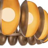 Bolton 20 Light LED Chandelier 37", Vintage Brass