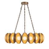 Bolton 20 Light LED Chandelier 37", Vintage Brass