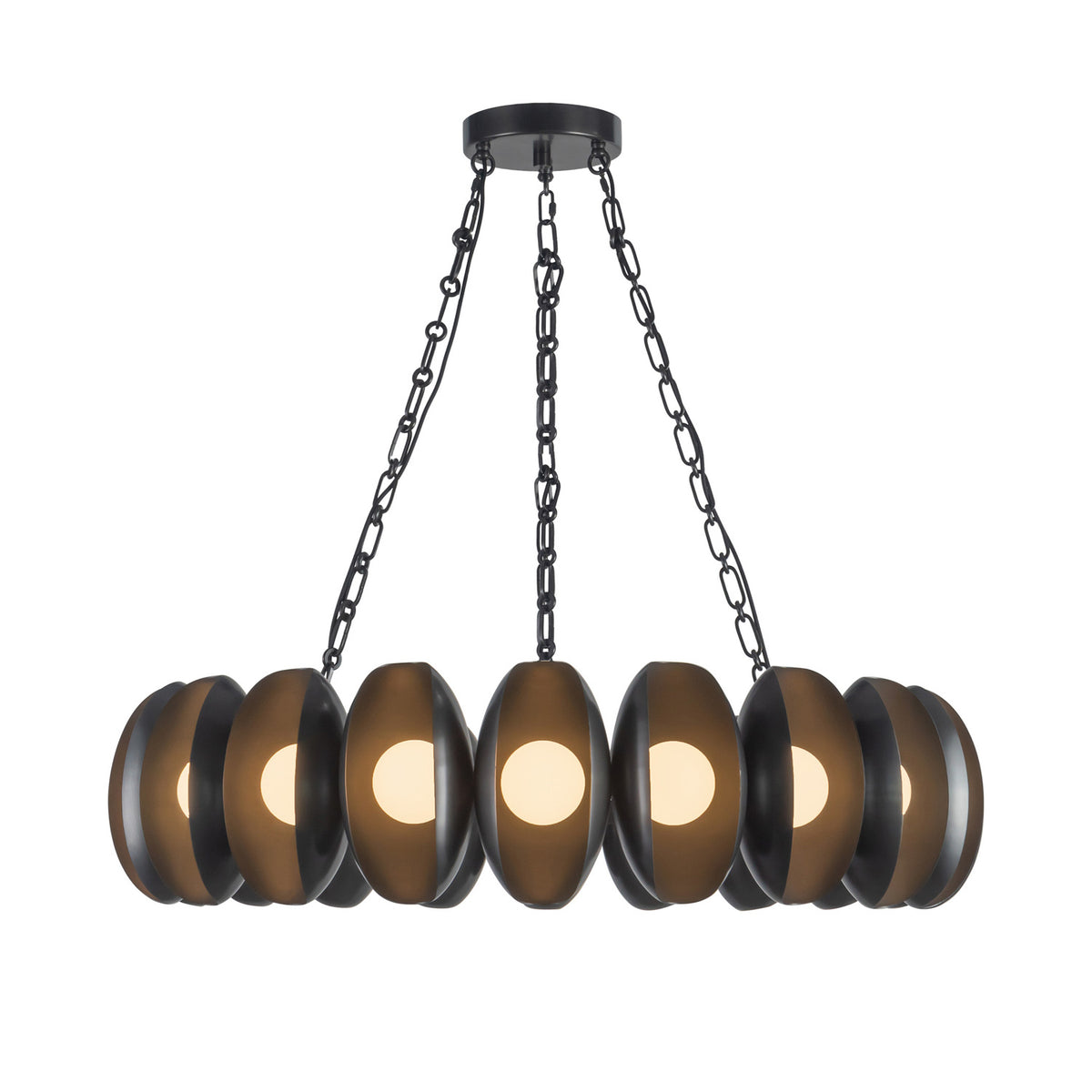 Bolton 20 Light LED Chandelier 37", Urban Bronze