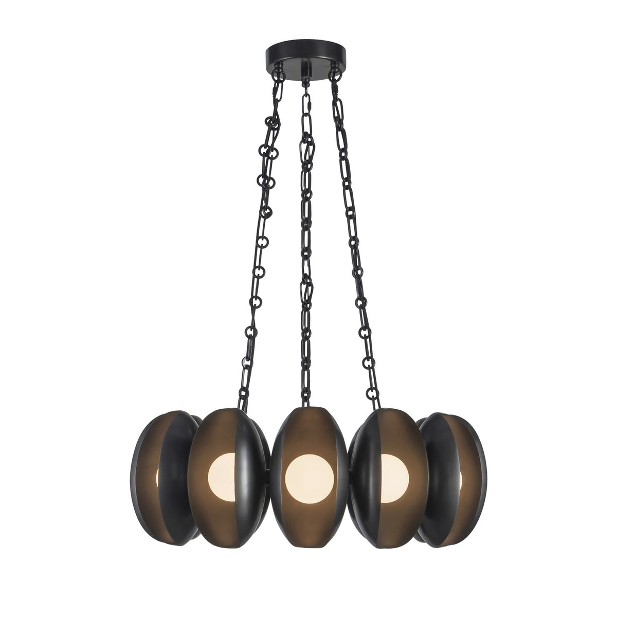 Bolton 12 Light LED Chandelier 25", Urban Bronze
