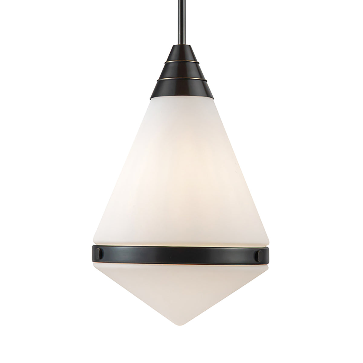 Essex Pendant 14", Urban Bronze and Matte Opal Glass