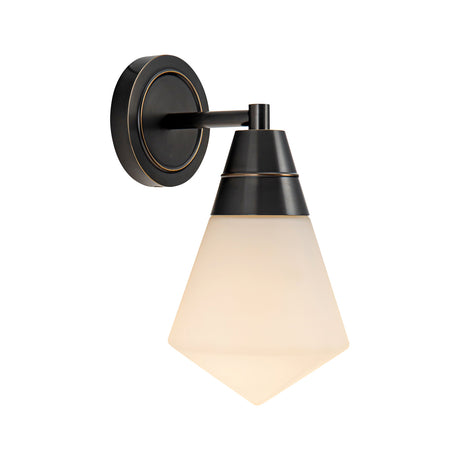 Essex Wall Sconce 12", Urban Bronze and Matte Opal Glass