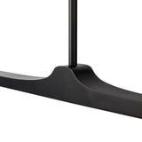 Duncan 2 Globe Linear Pendant 47", Matte Black and Opal Glass