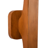 Duncan 2 Globe Wall Sconce 22", Teak and Opal Glass
