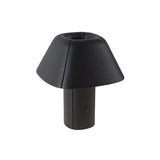 Anderson Rechargeable Table Lamp 10", Black Vegan Leather