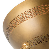 Brookline Flush Mount 18", Vintage Brass