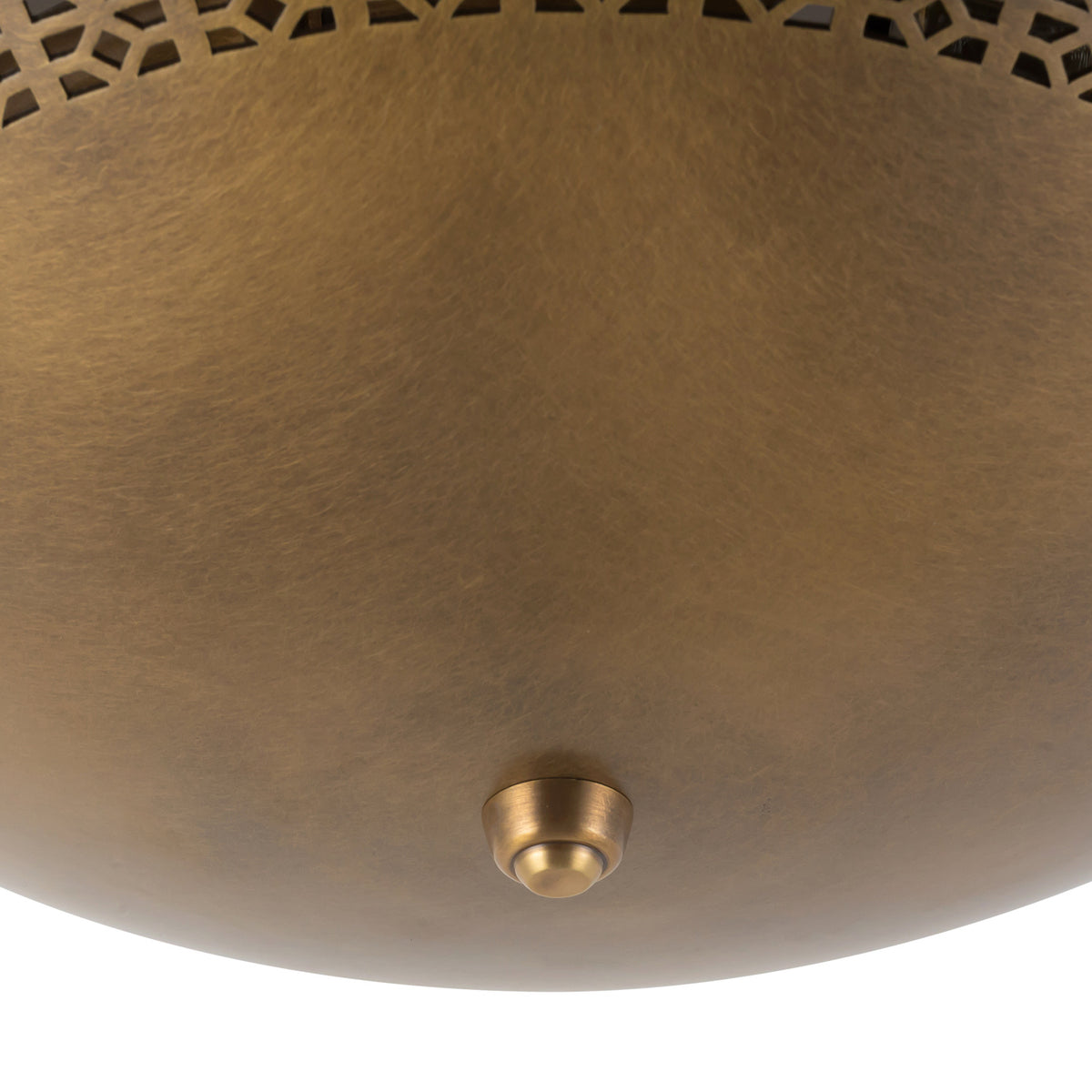 Brookline Flush Mount 18", Vintage Brass