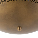 Brookline Flush Mount 18", Vintage Brass