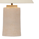 Scottsdale Table Lamp 23", Glazed Terracotta and Wheat Linen