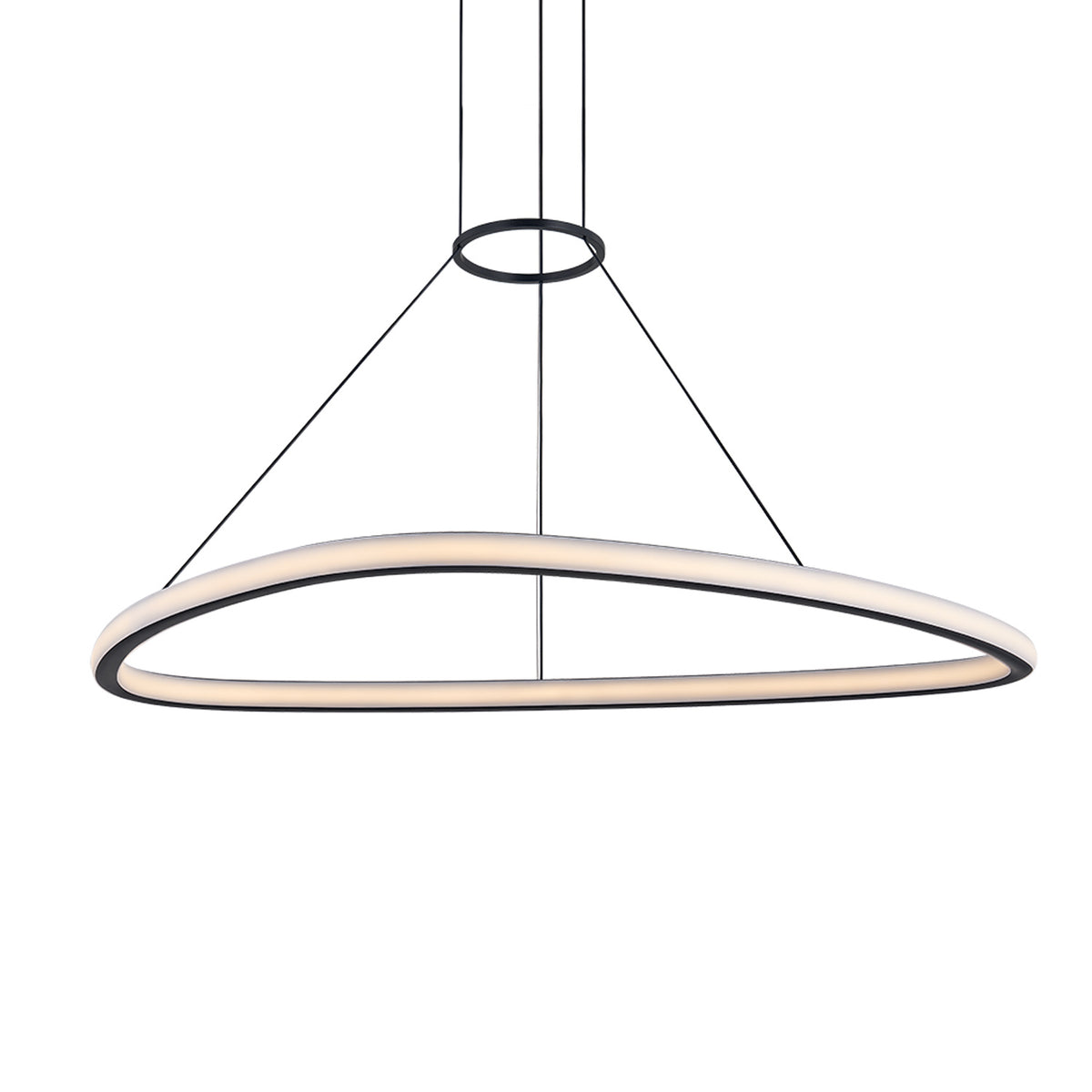Summit LED Chandelier 49", Satin Black