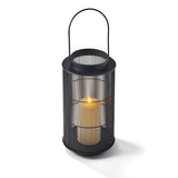 Open Box Mariposa Metal Lantern with Flameless Candle, Medium