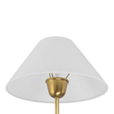 Holden Linear Pendant Replacement Shade, White with Aged Brass