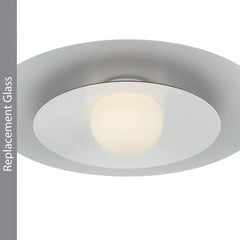 Yates Flush Mount Replacement Glass