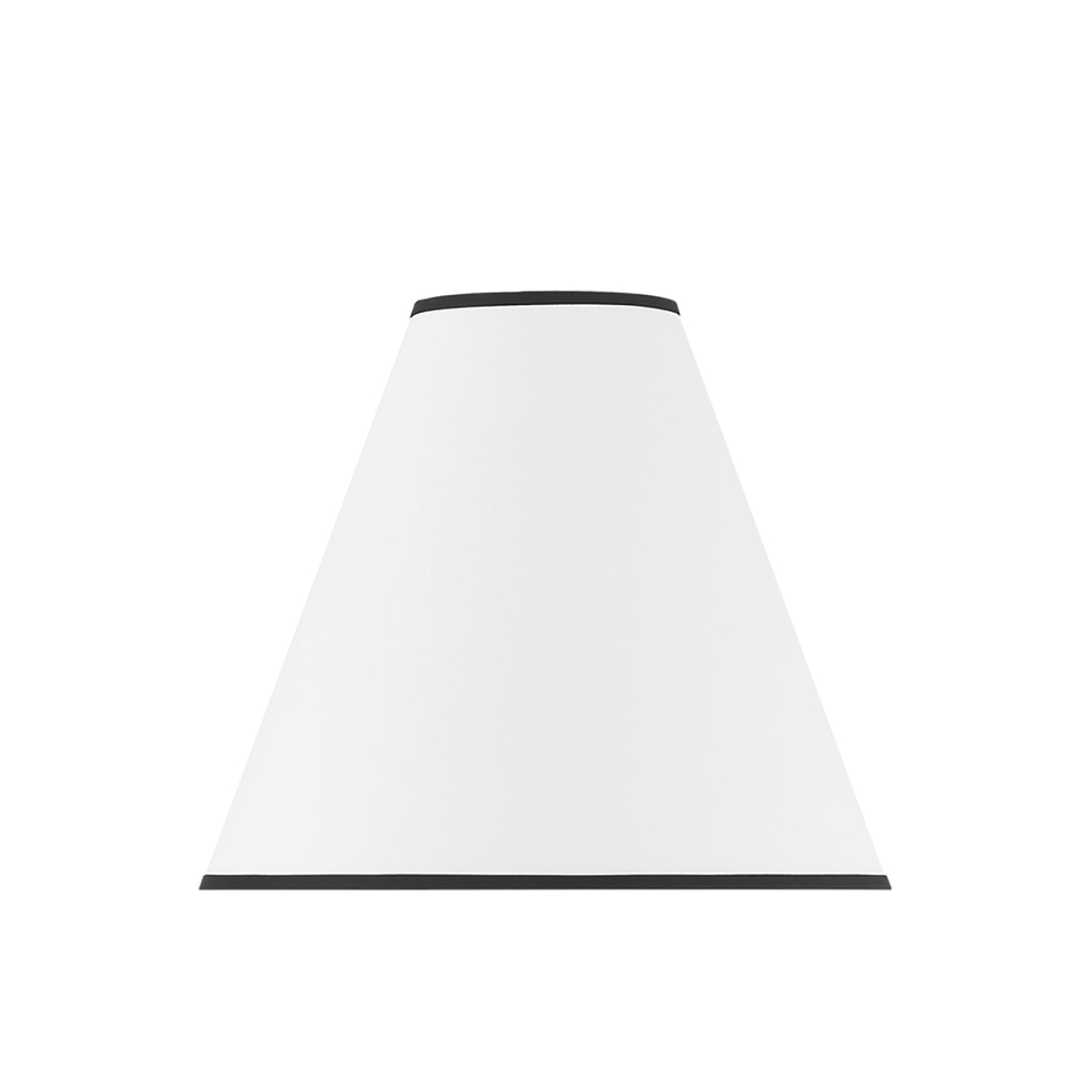 Luca Small 13" White Replacement Shade, Matte Black