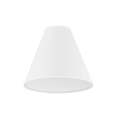 Luca Small 13" White Replacement Shade, Polished Nickel