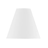 Luca Medium 15" White Replacement Shade, Polished Nickel