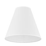 Luca Large 18" White Replacement Shade, Polished Nickel