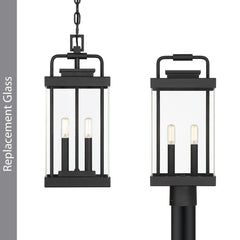 Parker Outdoor Replacement Glass, Hanging Light or Post Light