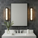 Vance LED Wall Sconce 30" for Modern home with Dark Gray Tile