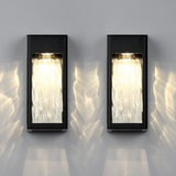 Jade Solar Wall Lights, Set of 2