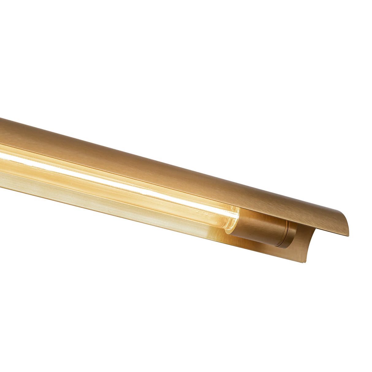Linden 2 Light LED Pendant 41", Aged Brass