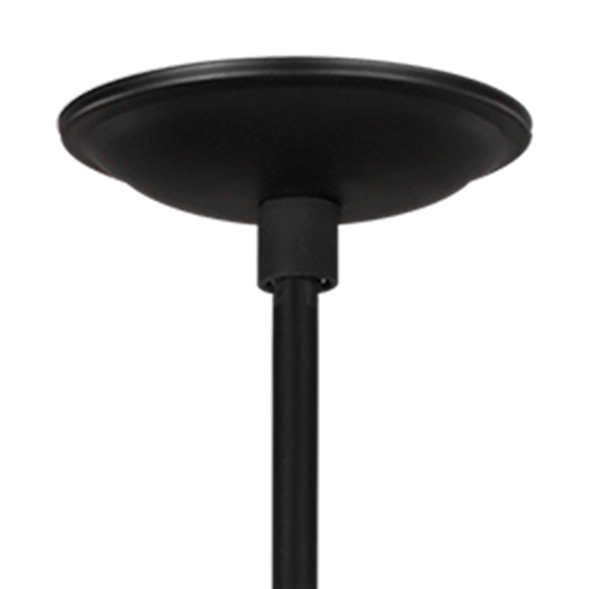 Astrid Pendant 20", Matte Black and Milk Glass